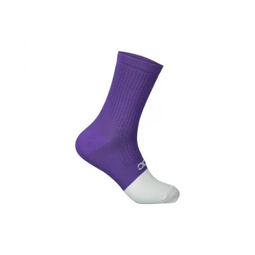 POC Flair Sock Mid - Sapphire Purple/Hydrogen White
