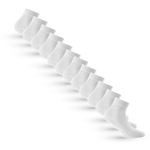 Preview: 2 Pcs Rohner Sneaker Plus 3er Pack Socks - white