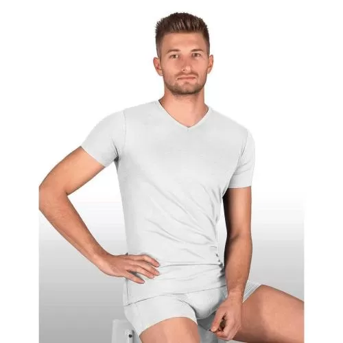 Rohner Men Shirt V-Neck Basic 3er Pack - White