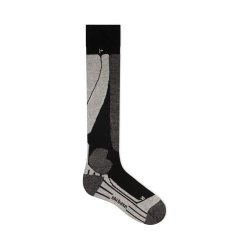 Preview: Rohner Ski Base l/r Skisocken - Black/Grey