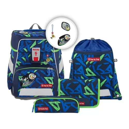 Step by Step Schulrucksack Space Soccer Ben, 5-teilig