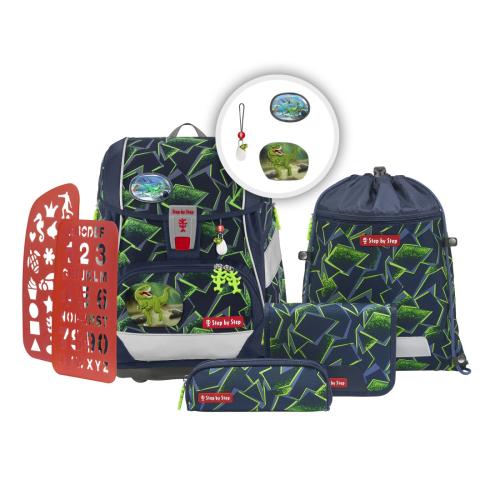 Preview: Step by Step 2In1 Plus Wild T-Rex Taro Satchel Set, 6 Pieces