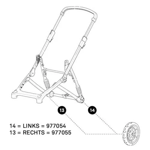 Thule Seitenrad hinten rechts zu SLEEK