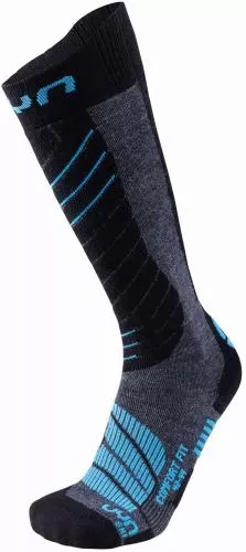 UYN Man Ski Comfort Fit Socks medium - grey melange