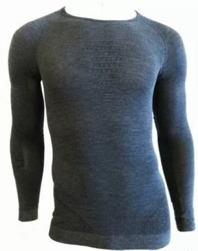UYN Man Fusyon Cashmere Shirt LG SL - grey rock