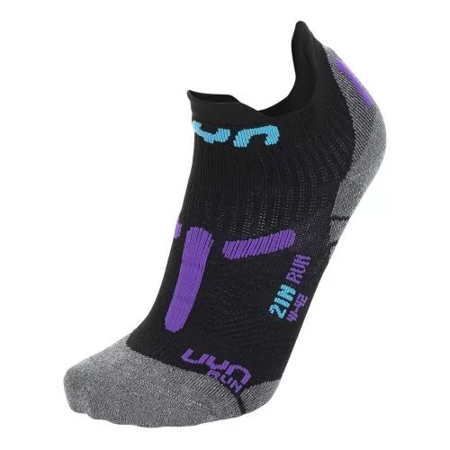 UYN Woman Run 2In Socks - black/violet