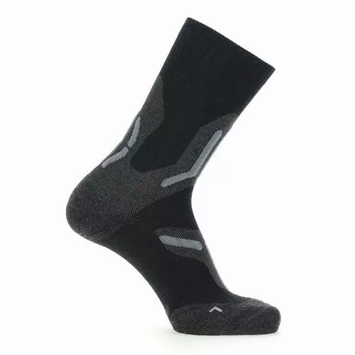 UYN Man Trekking 2In Merino Mid Socks - black/grey
