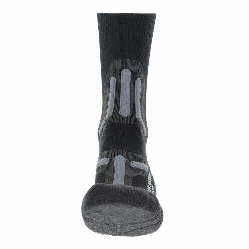 Preview: UYN Man Trekking 2In Merino Mid Socks - black/grey