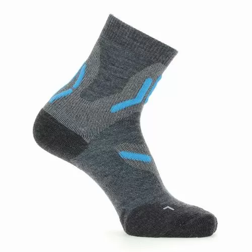 UYN Woman Trekking 2In Merino Socks - mid grey/turquoise