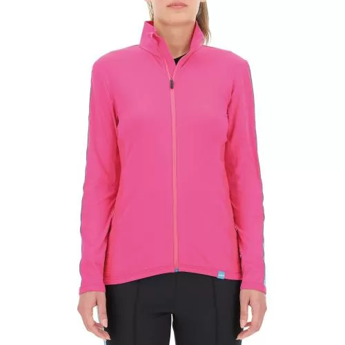 UYN Woman Hangout 2Nd Layer Full Zip - pink lady/blue danube