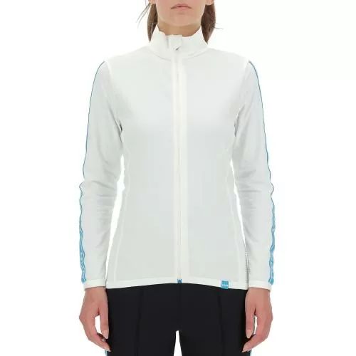 UYN Woman Hangout 2Nd Layer Full Zip - blanc/blue danube