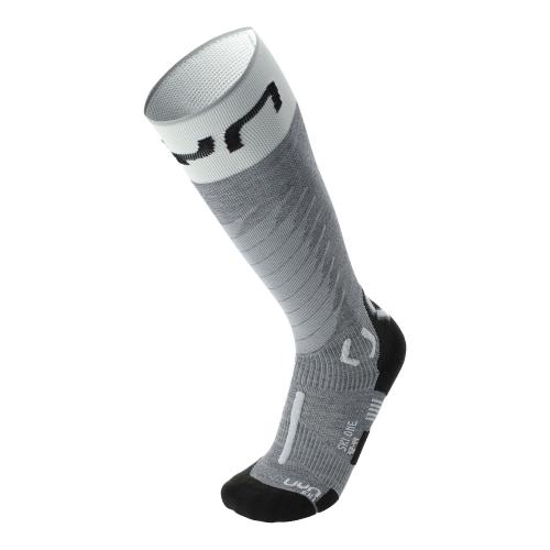 Preview: UYN Man Ski One Merino Socks - grey melange/white