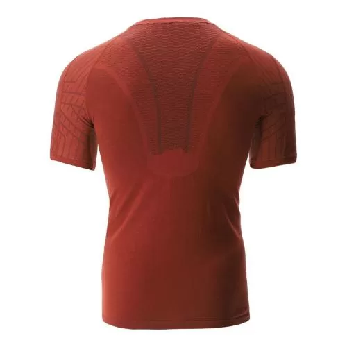 UYN Man Terracross Self Layer Shirt Short Sleeves Support Fit - burn red