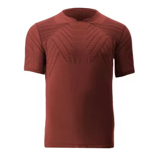 UYN Man Terracross Self Layer Shirt Short Sleeves Regular Fit - burn red