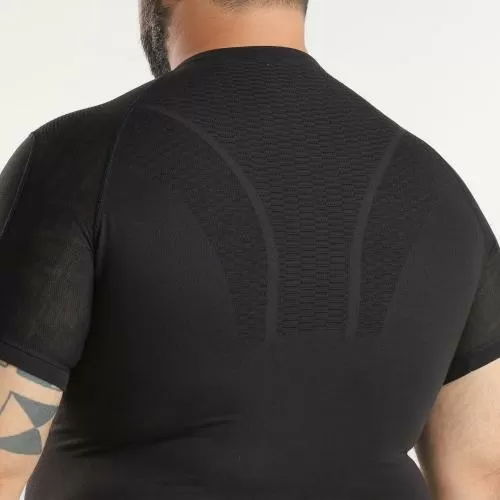 UYN Man Terracross Self Layer Shirt Short Sleeves Regular Fit - black beauty