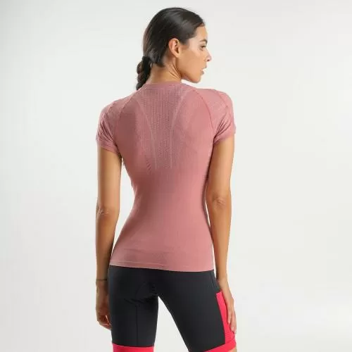 UYN Woman Terracross Self Layer Shirt Short Sleeves Support Fit - ash rose