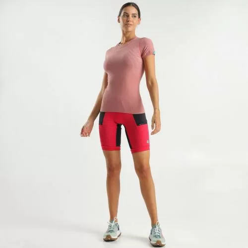 UYN Woman Terracross Self Layer Shirt Short Sleeves Support Fit - ash rose