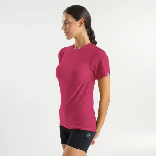UYN Woman Sparkcross Self Layer Ow Shirt Sh_Sl - pink yarrow