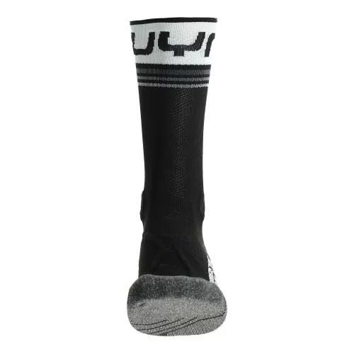 UYN Man Runners One Mid Socks - black/white