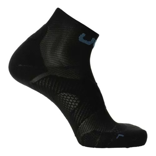 UYN Man Runners One Socks - black/blue poseidon