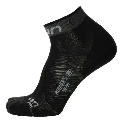 UYN Woman Runners One Socks - black/grey