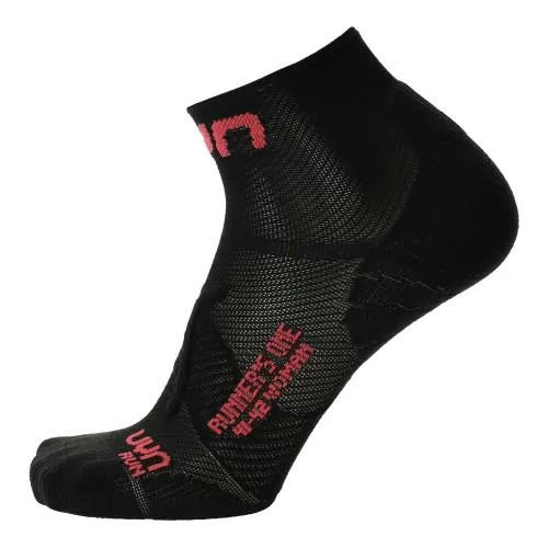 UYN Woman Runners One Socks - black/pink