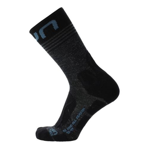 Preview: UYN Man Trekking One All Season Mid Socks - black/avio