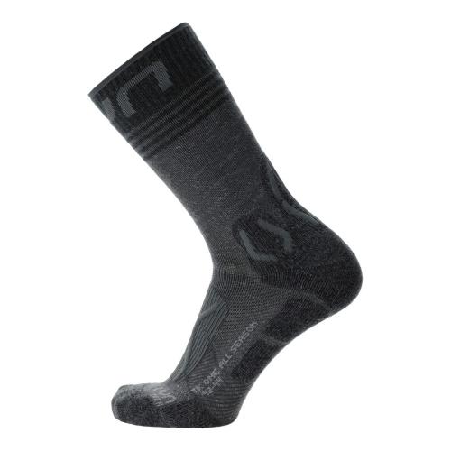 Preview: UYN Man Trekking One All Season Mid Socks - anthracite/grey