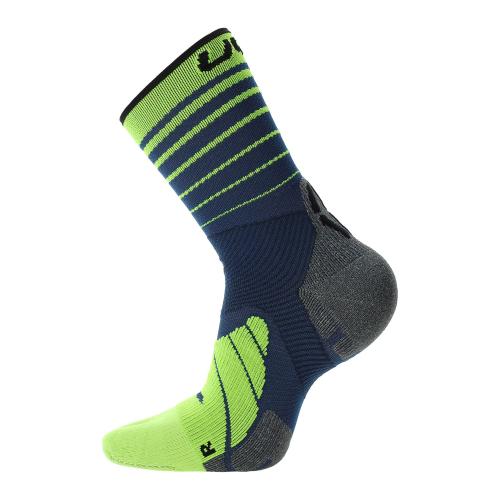 Preview: UYN Man Runners Five Socks - blue/yellow fluo