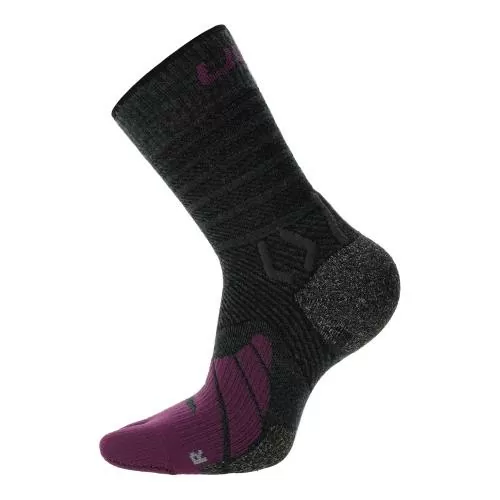 UYN Woman Trekking Five Merino Socks - anthracite/purple
