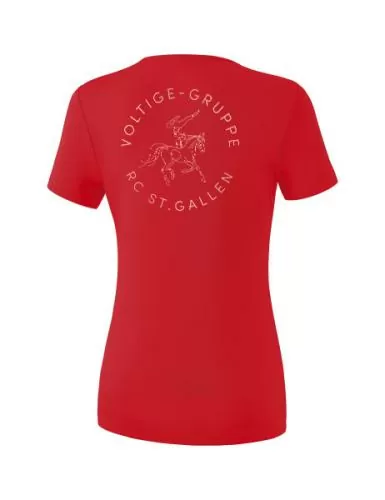 Erima Frauen Funktions Teamsport T-Shirt Voltige SG - rot