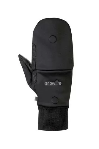 Snowlife WS Soft Shell Mitten Cap - black