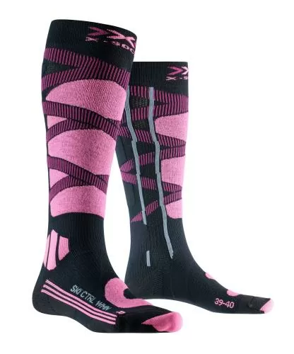 X-SOCKS Ski Control 4.0 Damen - opal black / magnolia purple