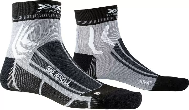 X-SOCKS Bike Hero UL Unisex - opal black / dolomite grey