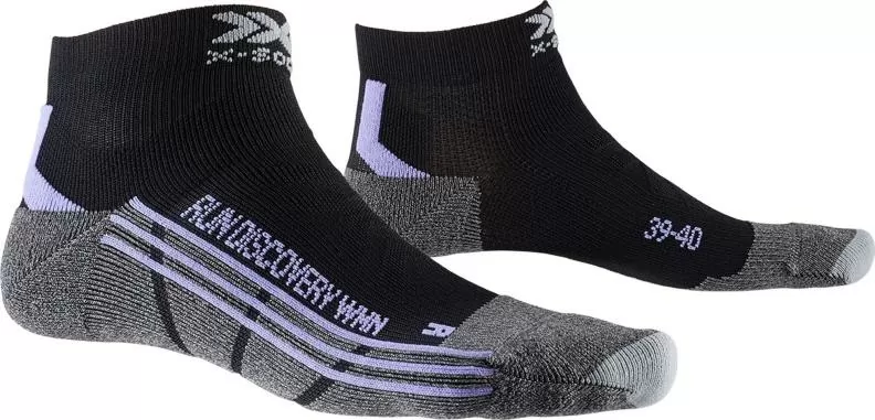 X-SOCKS Run Discovery Damen - black / stone grey melange