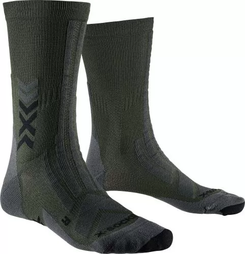 X-SOCKS® Hike Discover Crew - dark sage black