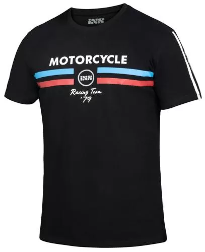 iXS T-Shirt Motorcycle Race-Team - black-red-blue