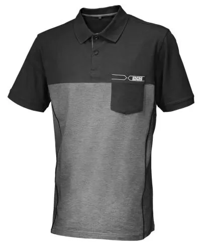 iXS Polo-Shirt iXS-Team - schwarz-grau