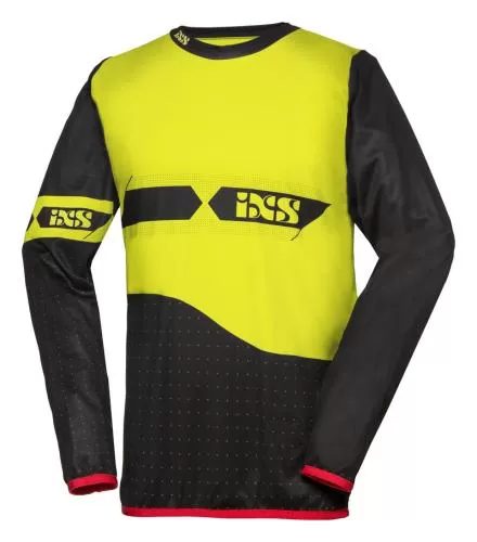 iXS Cross Shirt RedBud - schwarz neon gelb