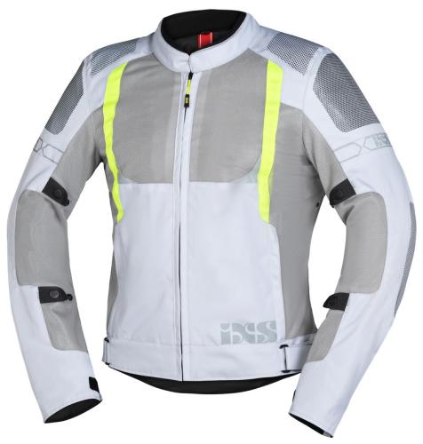 Preview: iXS Sport Jacke Trigonis-Air - brightgrey-grey-neon yellow