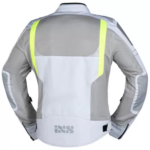 iXS Sport Jacke Trigonis-Air - hellgrau-grau-neon gelb