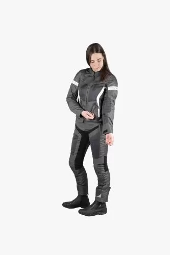 iXS Sport Damen Jacke Trigonis-Air - dunkelgrau-grau-weiss