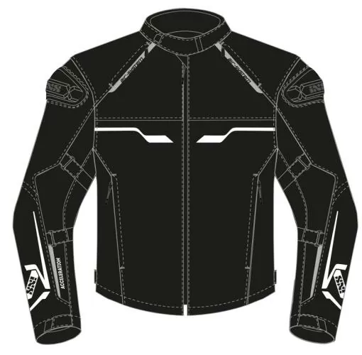 iXS Sport Jacke Hexalon-ST - schwarz-weiss