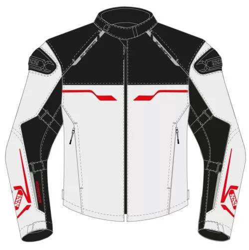 iXS Sport Jacke Hexalon-ST - white-black-red
