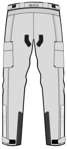 Preview: iXS Tour Hose Montevideo-Air 3.0 - hellgrau-schwarz