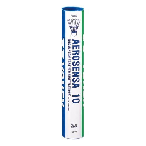 Preview: 3-er Set Yonex AS 10 Naturfederball Speed 3 (12 Stück)