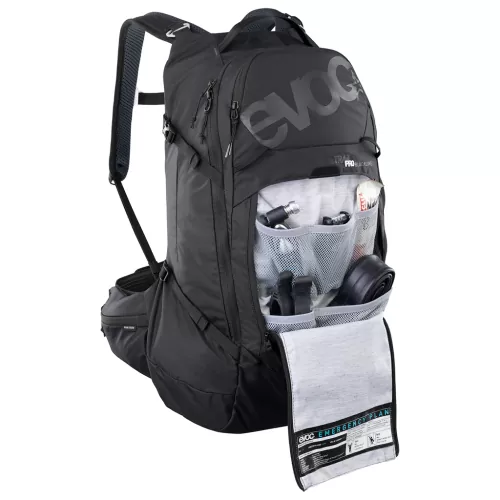 Evoc Trail Pro 26L Blackline Backpack SCHWARZ