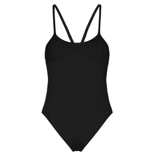 Arena Damen Arena Mesh Equals Swimsuit Back B SCHWARZ