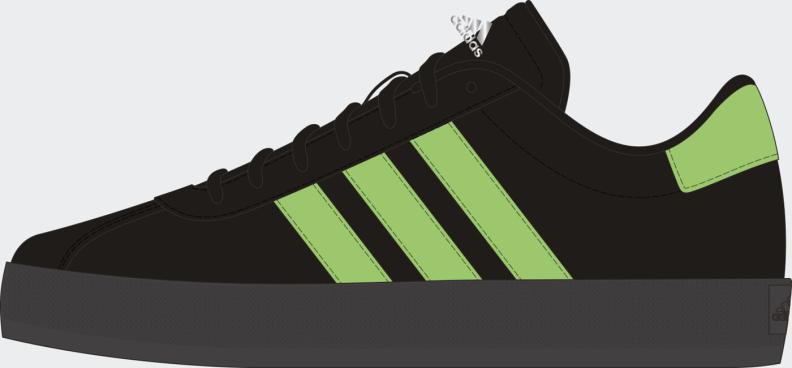 Preview: ADIDAS VL COURT 3.0 K - CBLACK/SCRGRN/CARBON