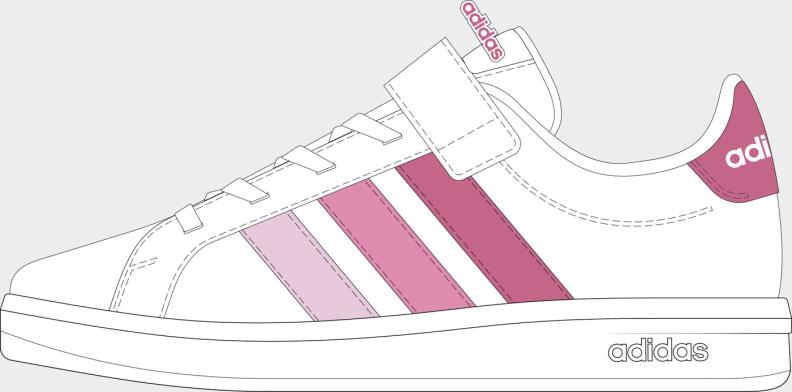 Preview: ADIDAS GRAND COURT 3.0 EL C - FTWWHT/PNKFUS/BLIPNK